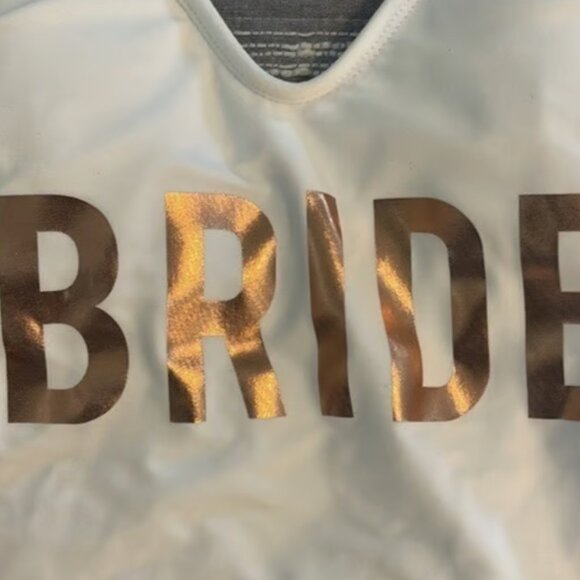 Classic White Swimsuit V-Neck BRIDE Modest Size XS NEW #M-367 - Picture 2 of 5